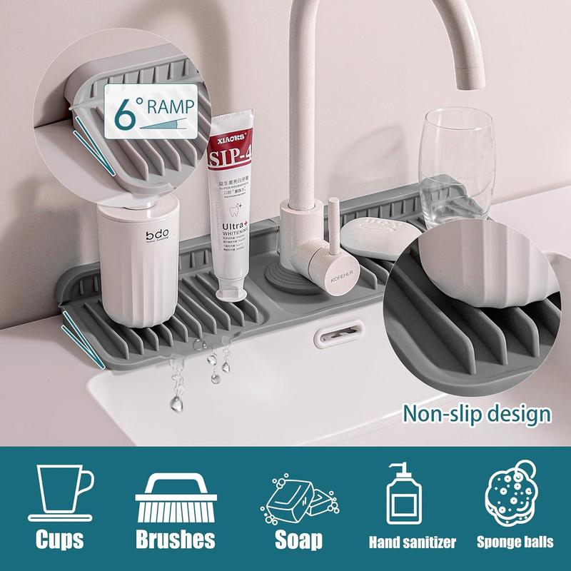 The AquaShield™ | Silicone Sink Splash Guard Mat