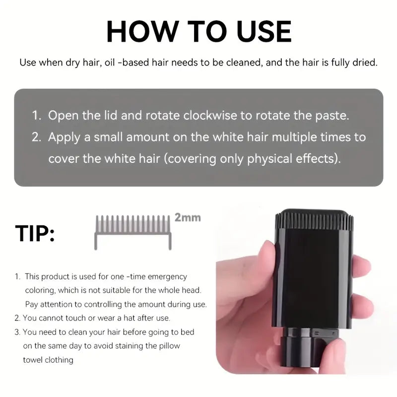 The ChromaEase™ | Water Proof Hair Dye Colour Comb Stick