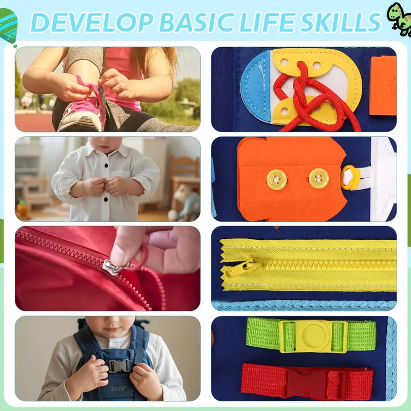 The TinyMinds™ | Montessori Busy Board for Kids