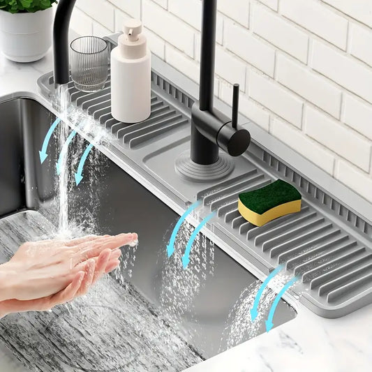 The AquaShield™ | Silicone Sink Splash Guard Mat