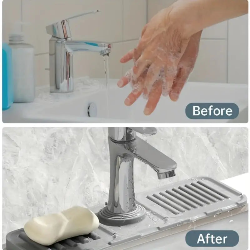 The AquaShield™ | Silicone Sink Splash Guard Mat