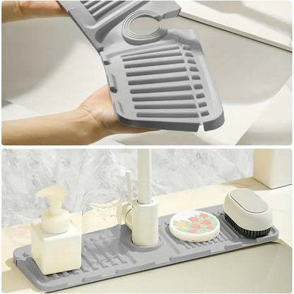The AquaShield™ | Silicone Sink Splash Guard Mat