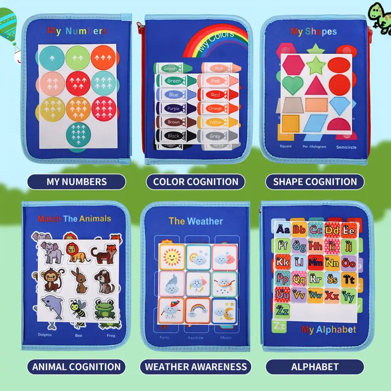 The TinyMinds™ | Montessori Busy Board for Kids